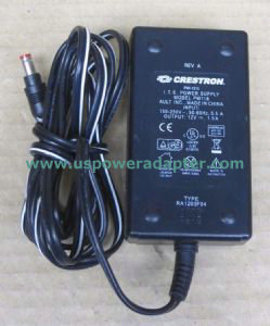 New Crestron Power Supply AC Adapter 100-250V 12V 1.5A - PW118 PWI-1215 - Click Image to Close